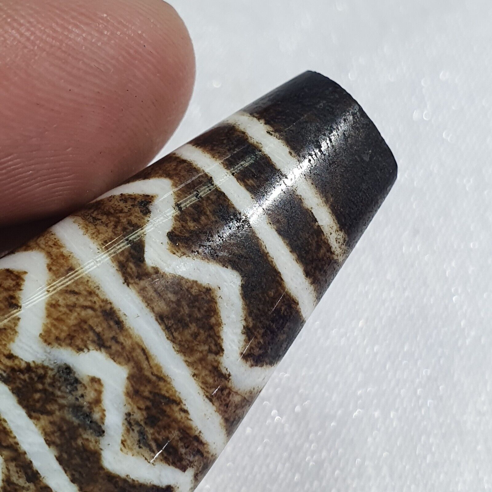 Vintage South Asian Burma Old Pumtek pyu beads Antique Stone bead Pendant -L5