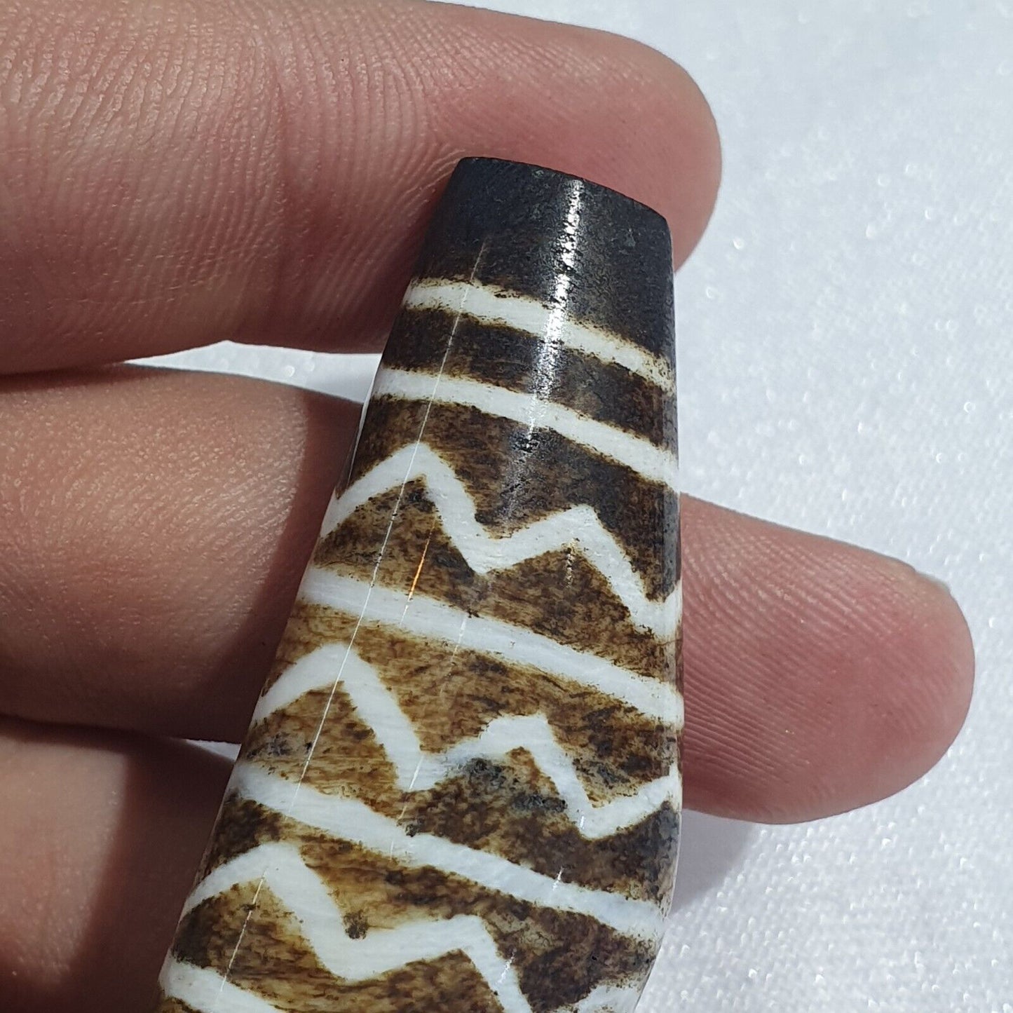 復古南亞緬甸老 Pumtek pyu 珠古董石珠吊墜 -L5 