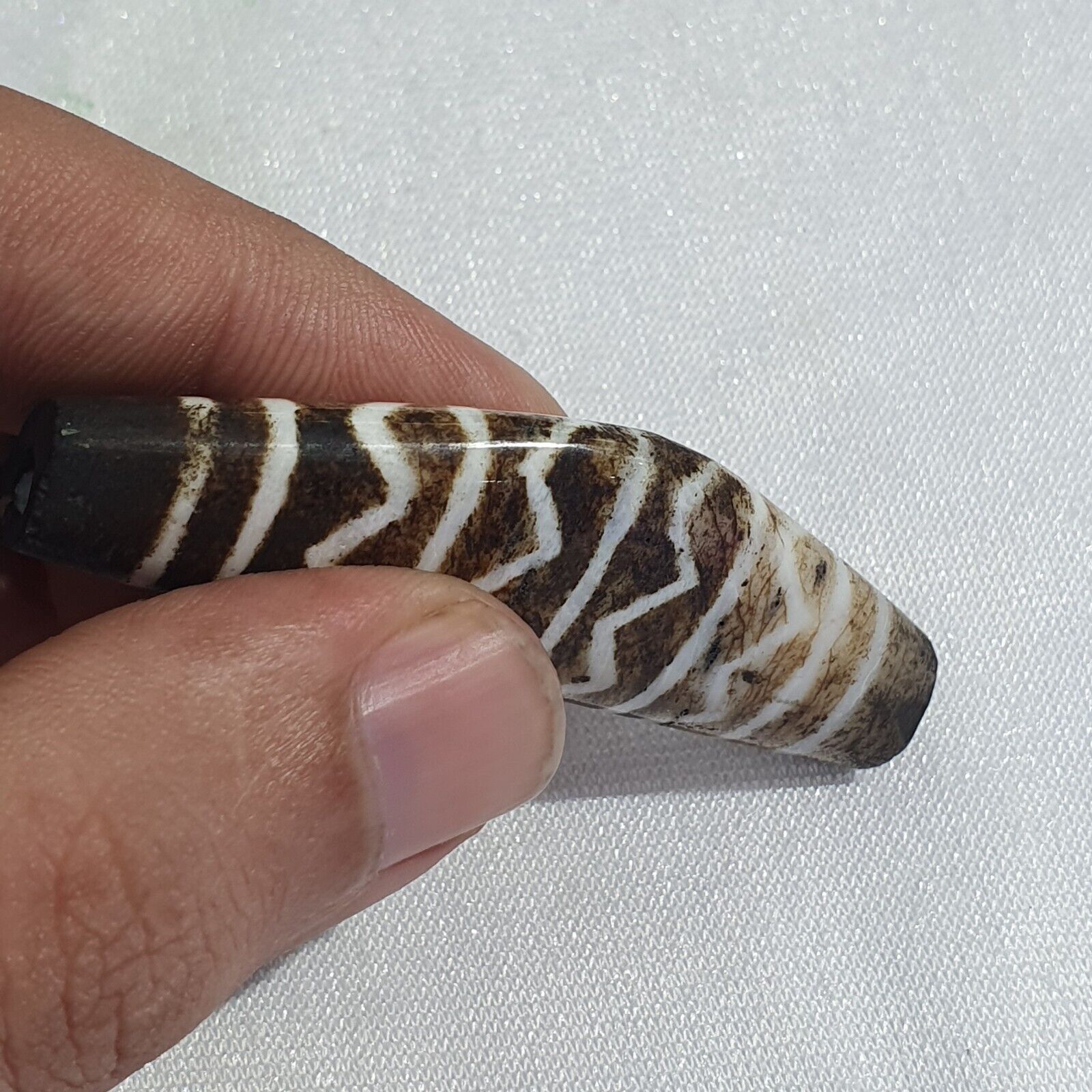 Vintage South Asian Burma Old Pumtek pyu beads Antique Stone bead Pendant -L5