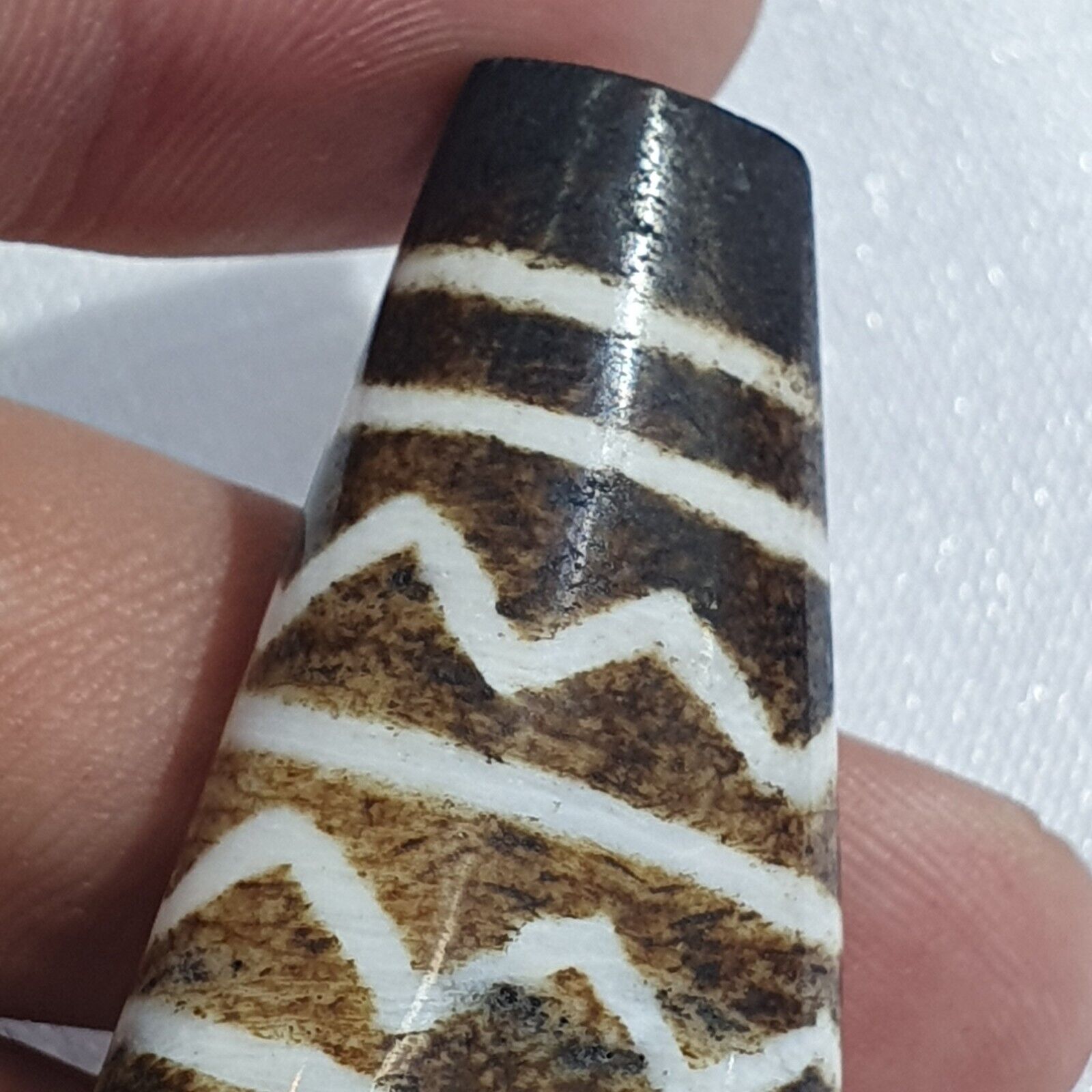 Vintage South Asian Burma Old Pumtek pyu beads Antique Stone bead Pendant -L5