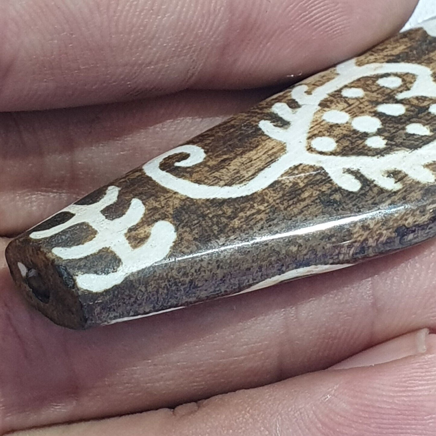 古董南亞緬甸老 Pumtek pyu 珠古董石珠吊墜 -L6 