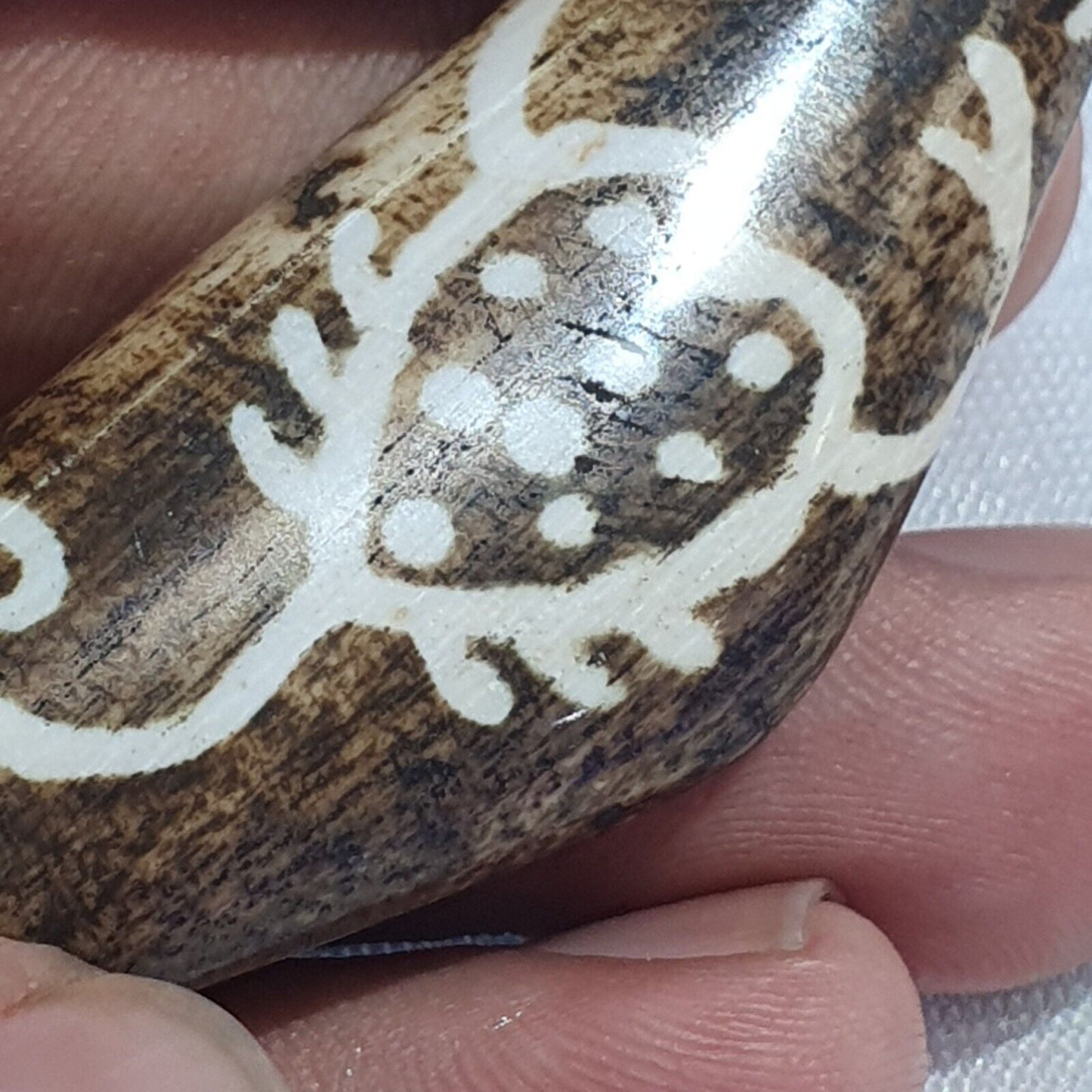 古董南亞緬甸老 Pumtek pyu 珠古董石珠吊墜 -L6 