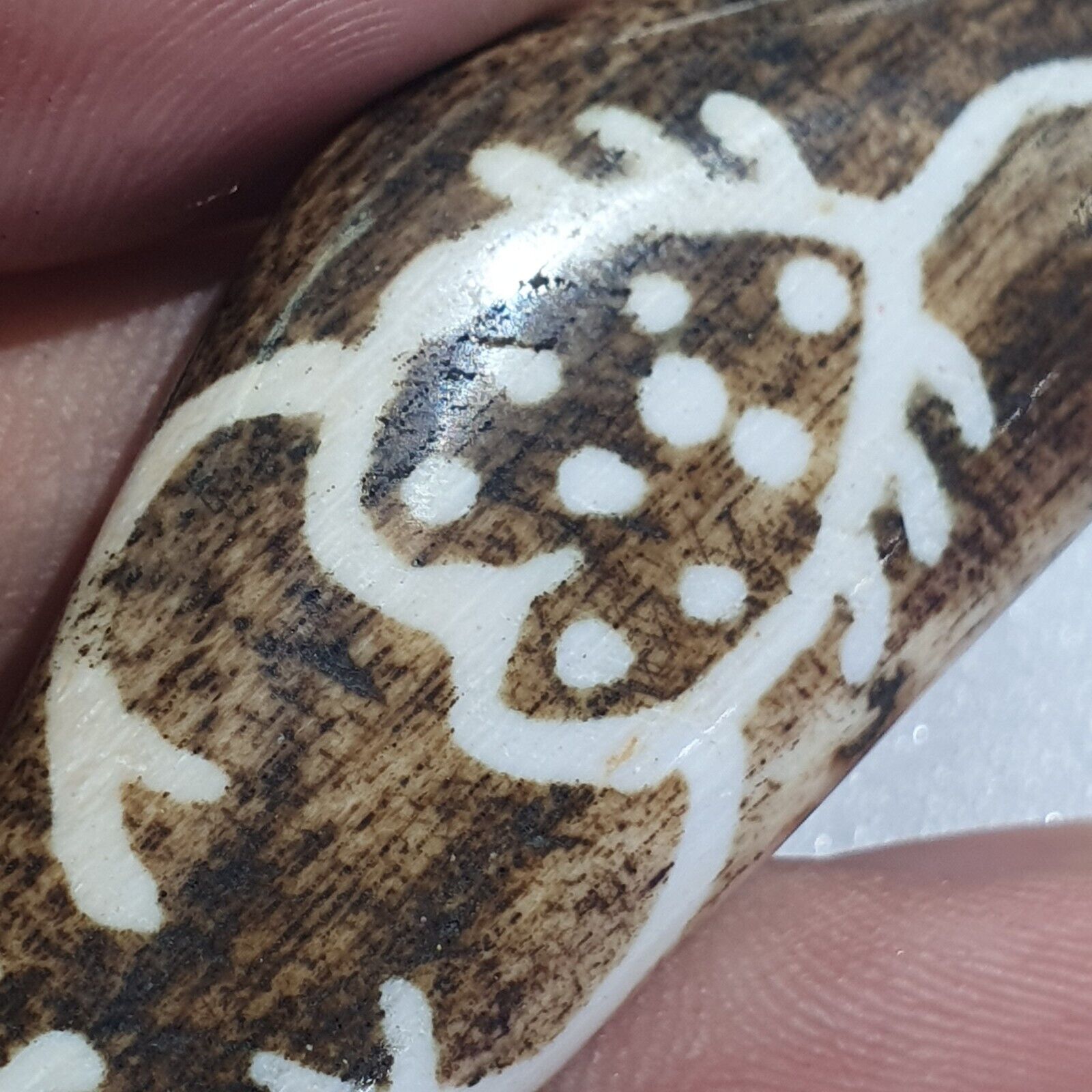 Antique South Asian Burma Old Pumtek pyu beads Antique Stone bead Pendant -L6