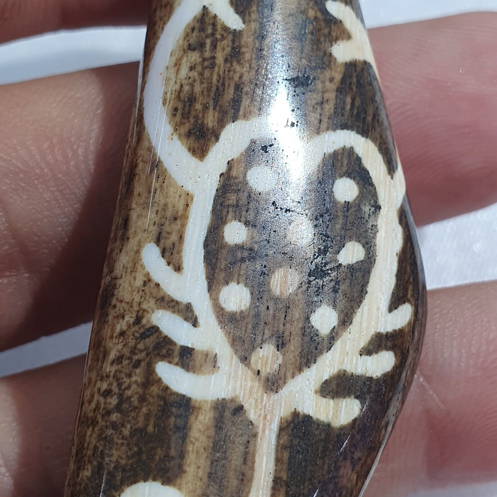 Antique South Asian Burma Old Pumtek pyu beads Antique Stone bead Pendant -L6