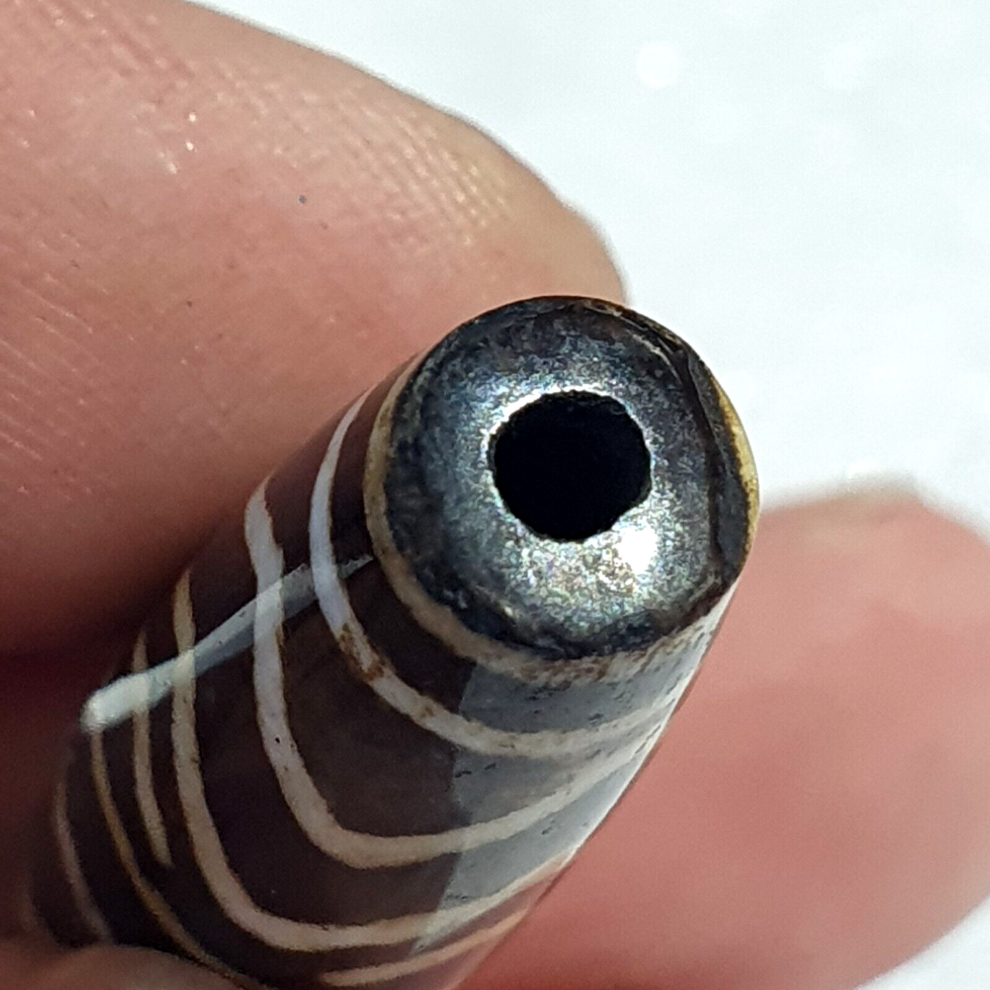 復古南亞緬甸老 Pumtek pyu 珠石化木石珠 -L1 