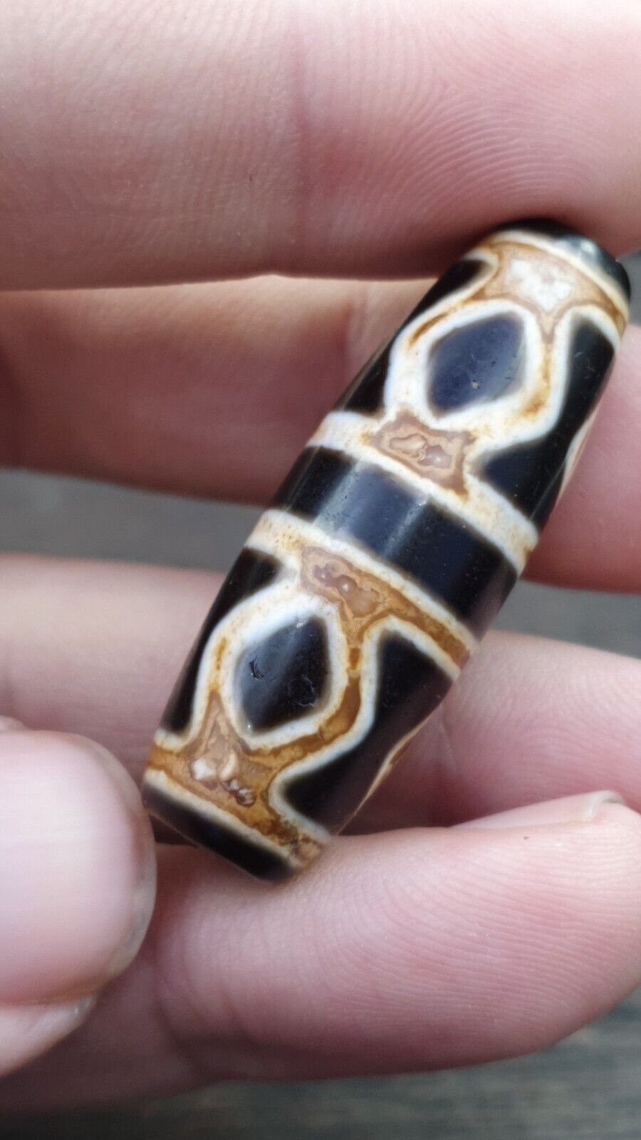 強大的！復古塔魯西藏非常罕見的西藏天珠護身符天珠