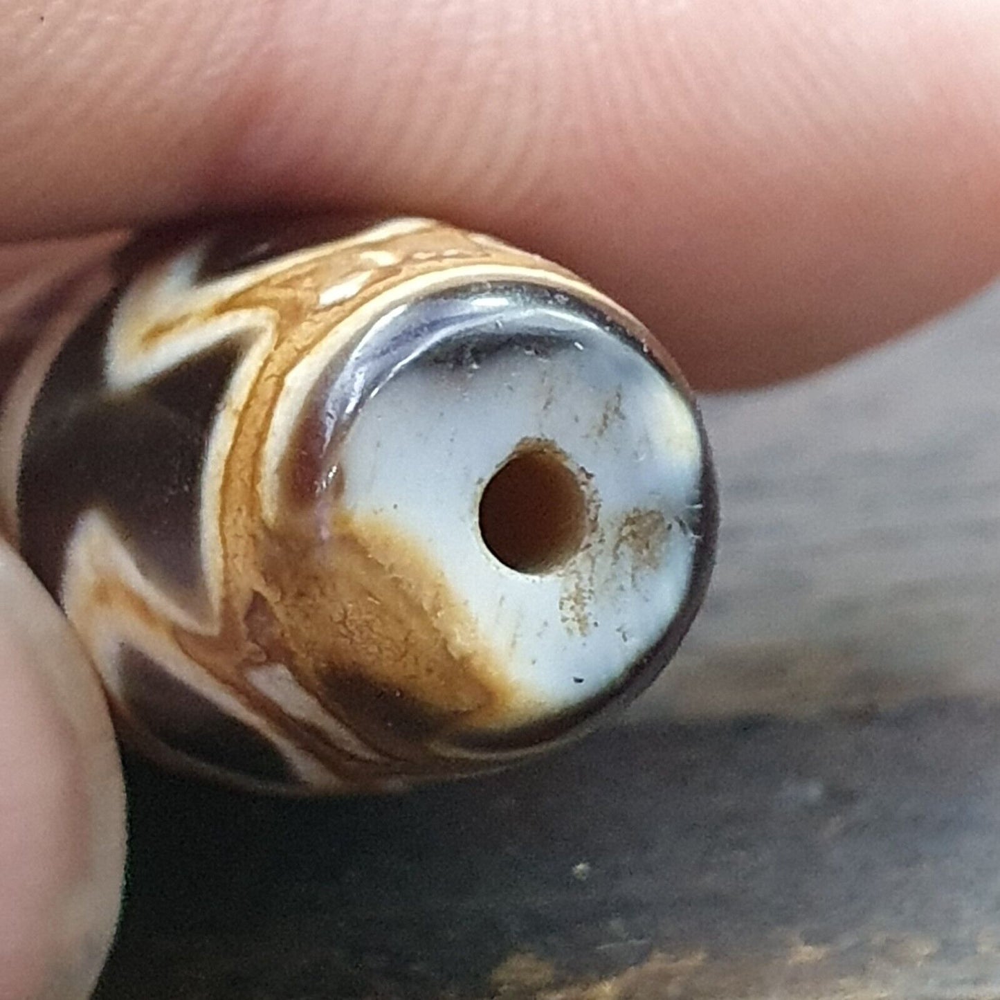 強大的！復古塔魯西藏非常罕見的西藏天珠護身符天珠