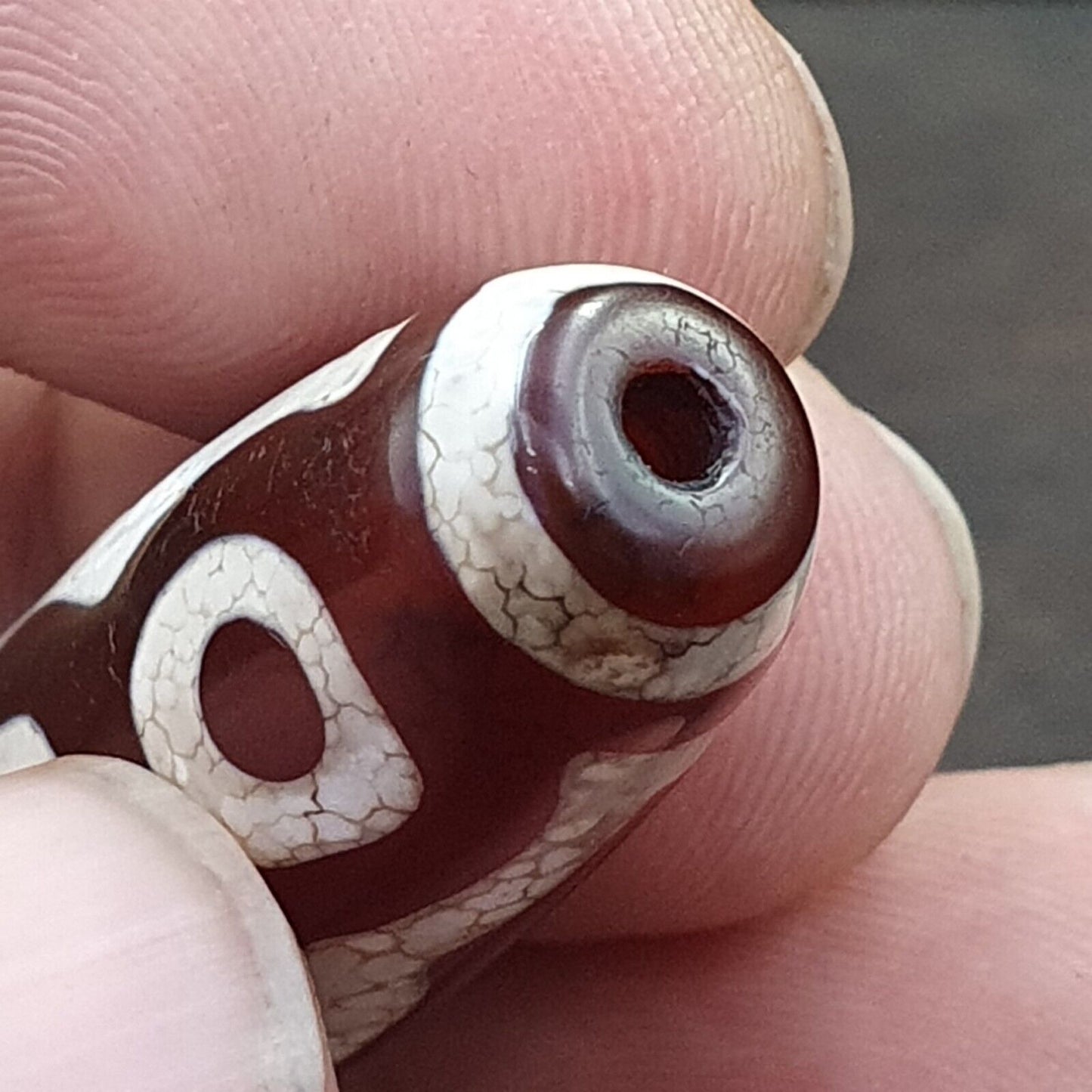 古董喜馬拉雅印度西藏中亞蝕刻瑪瑙珠