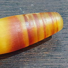 Antique Old Yemeni Eye Agate Middle Eastern Yellow Agate Bead AMD-30