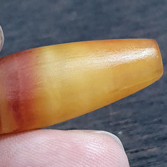 Antique Old Yemeni Eye Agate Middle Eastern Yellow Agate Bead AMD-30
