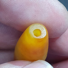 Antique Old Yemeni Eye Agate Middle Eastern Yellow Agate Bead AMD-30