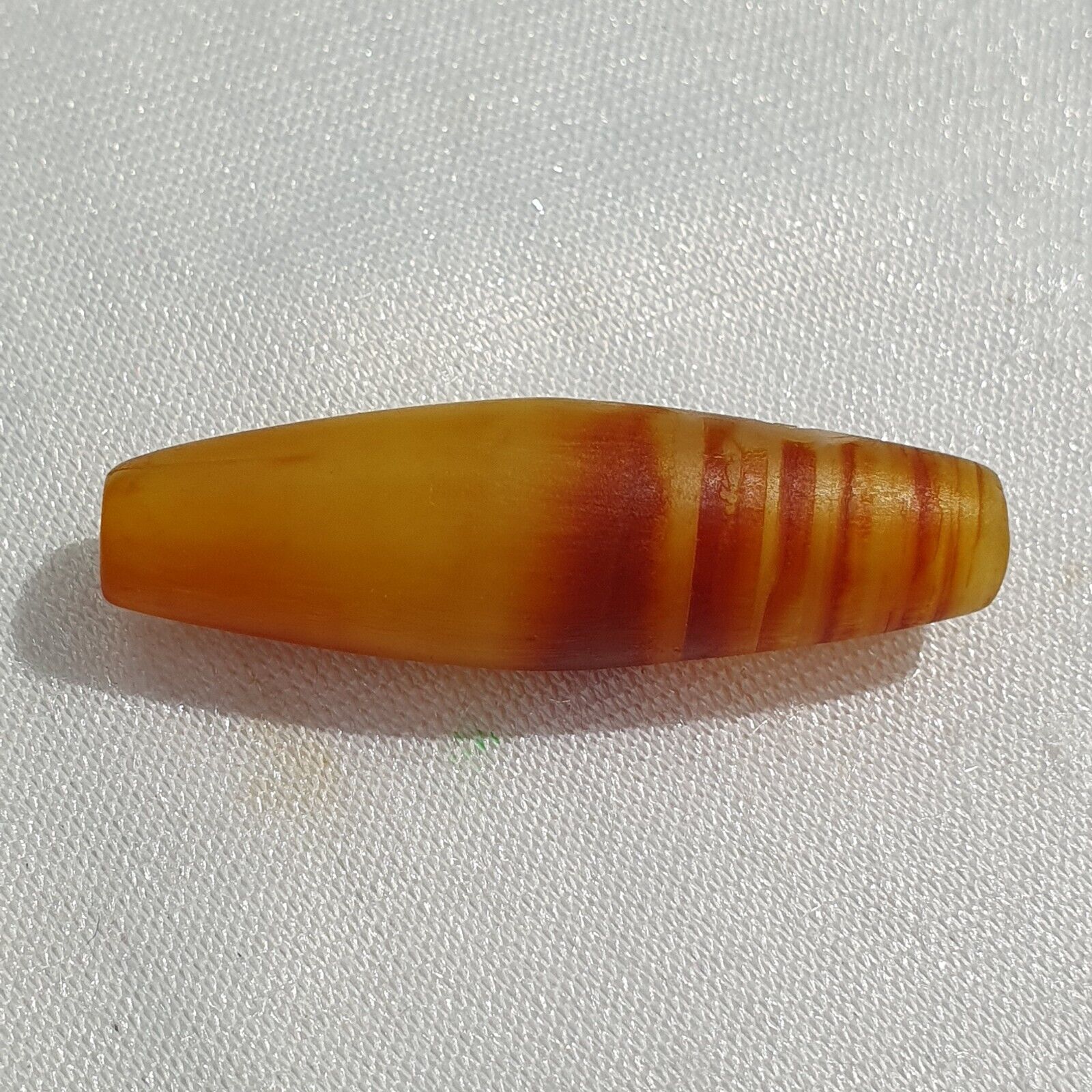 Antique Old Yemeni Eye Agate Middle Eastern Yellow Agate Bead AMD-30
