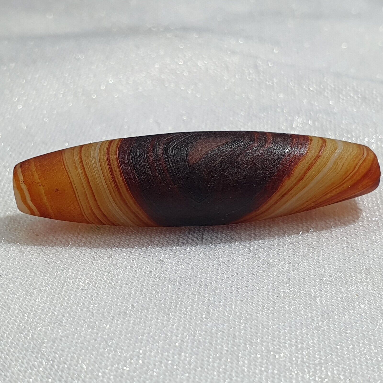 Antique Old Yemeni Eye Agate Middle Eastern Yellow Agate Bead AMD-33