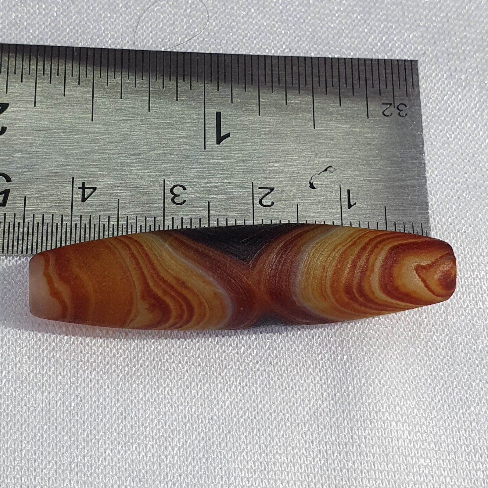 Antique Old Yemeni Eye Agate Middle Eastern Yellow Agate Bead AMD-33