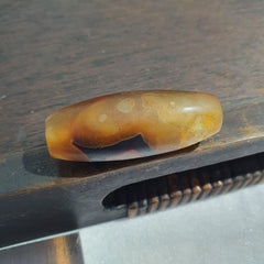 Antique Old Yemeni Eye Agate Middle Eastern Yellow Agate Bead AMD-34