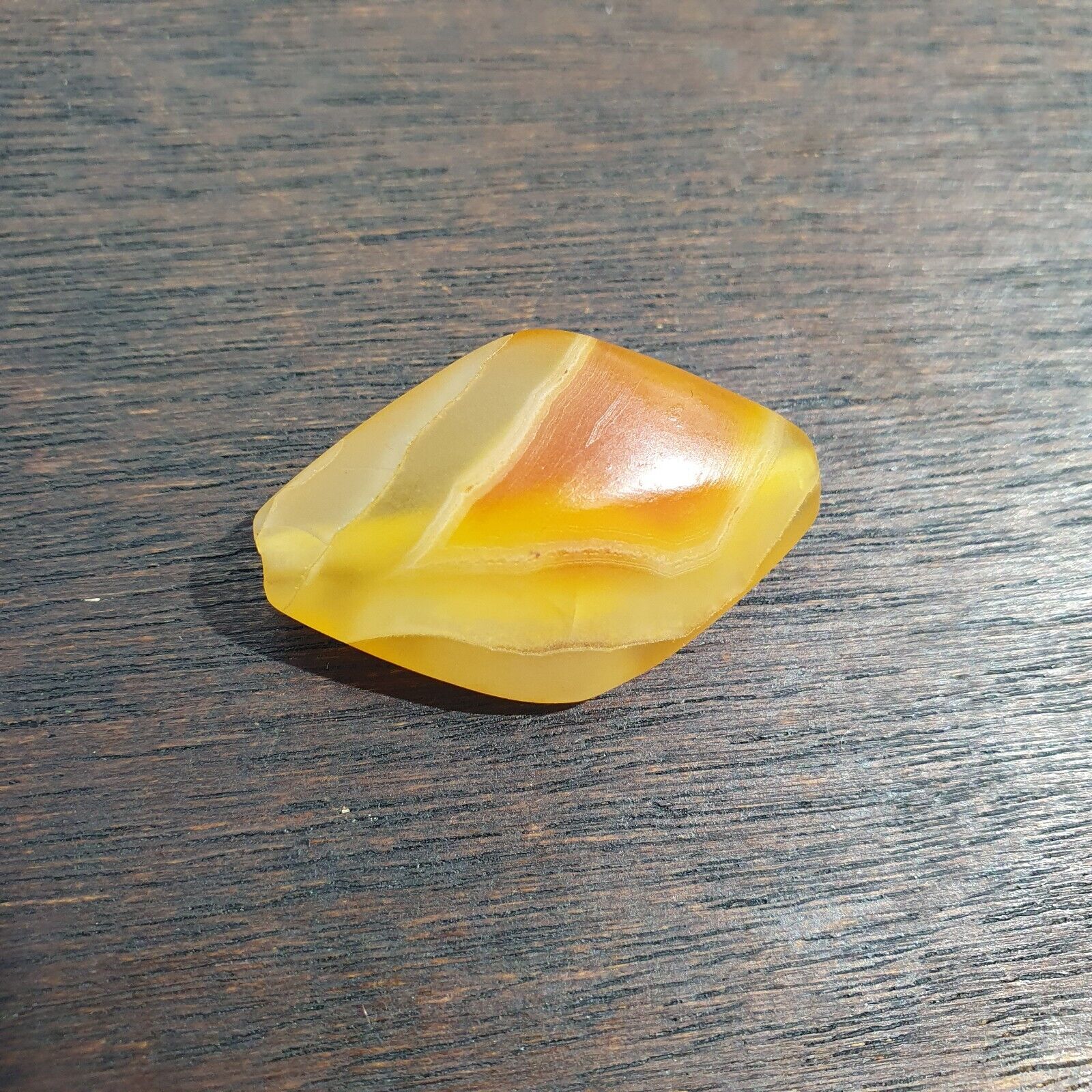 Antique Old Yemeni Eye Agate Middle Eastern Yellow Agate Bead AMD-30