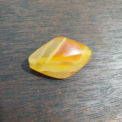 Antique Old Yemeni Eye Agate Middle Eastern Yellow Agate Bead AMD-30