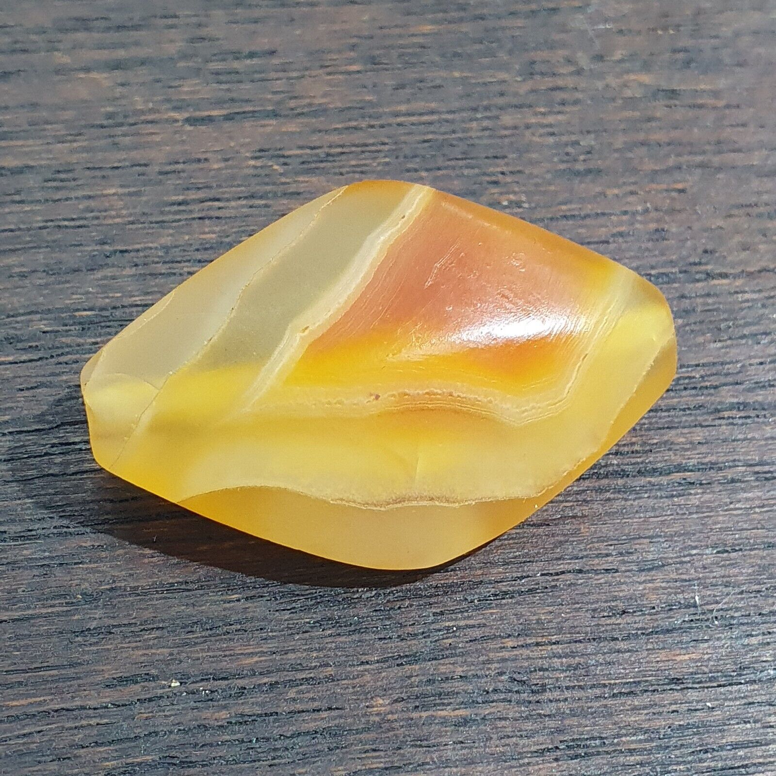 Antique Old Yemeni Eye Agate Middle Eastern Yellow Agate Bead AMD-30