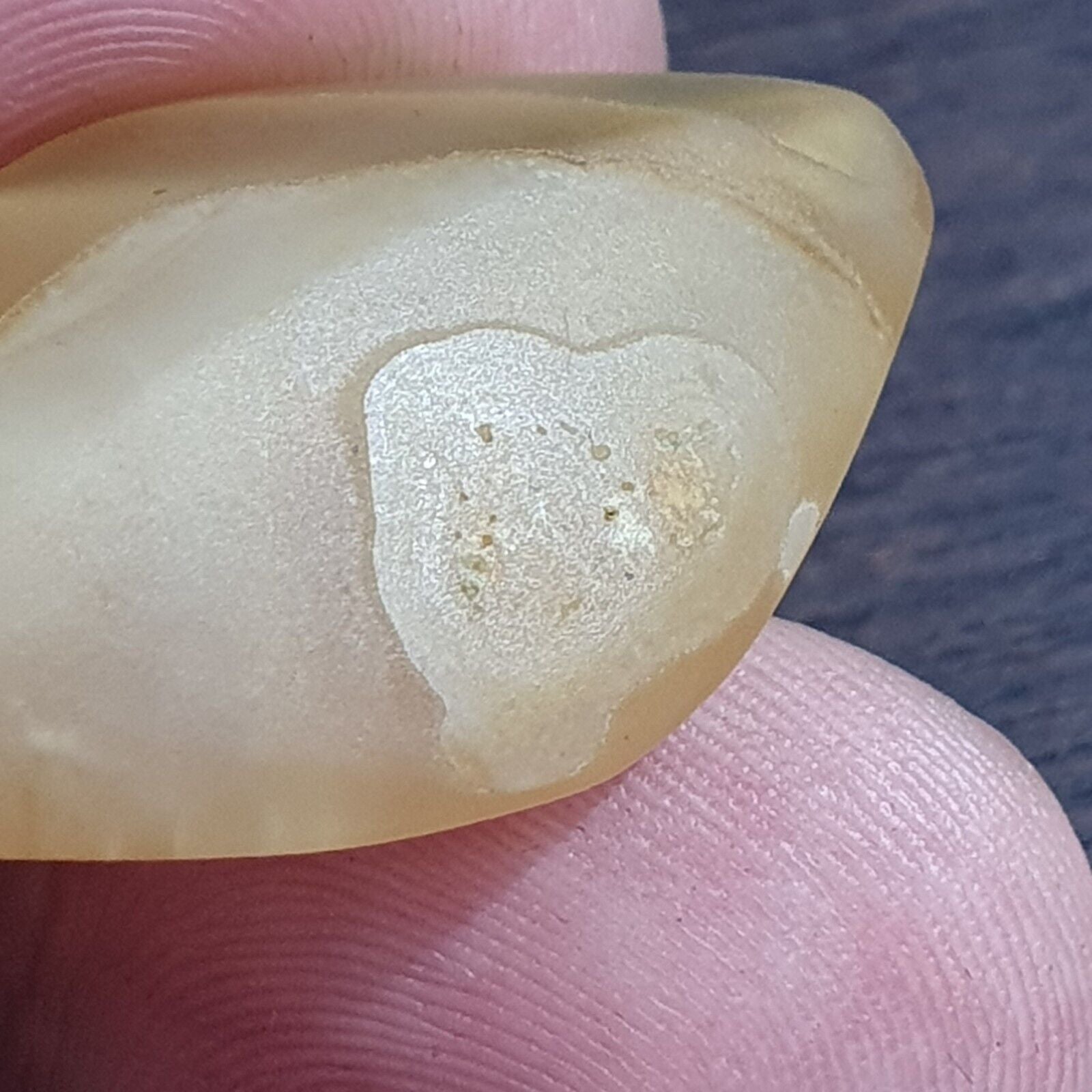Antique Old Yemeni Eye Agate Middle Eastern Yellow Agate Bead AMD-30