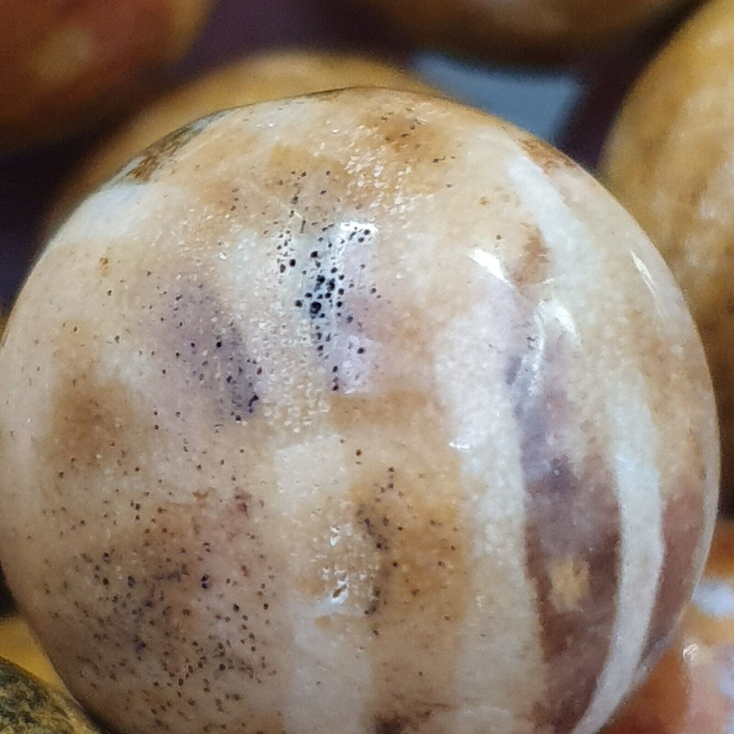 Südasiatische burmesische Antiquitäten Pumtek Pyu Perlen 20mm Lot 20 Perlen