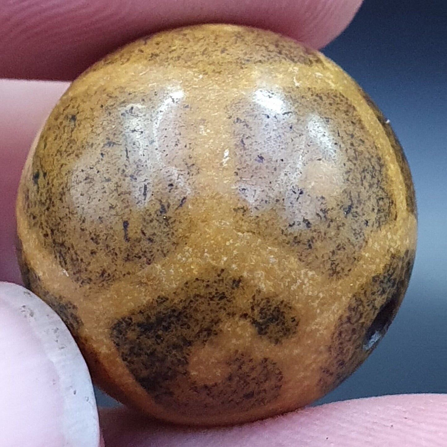 Südasiatische burmesische Antiquitäten Pumtek Pyu Perlen 20mm Lot 20 Perlen