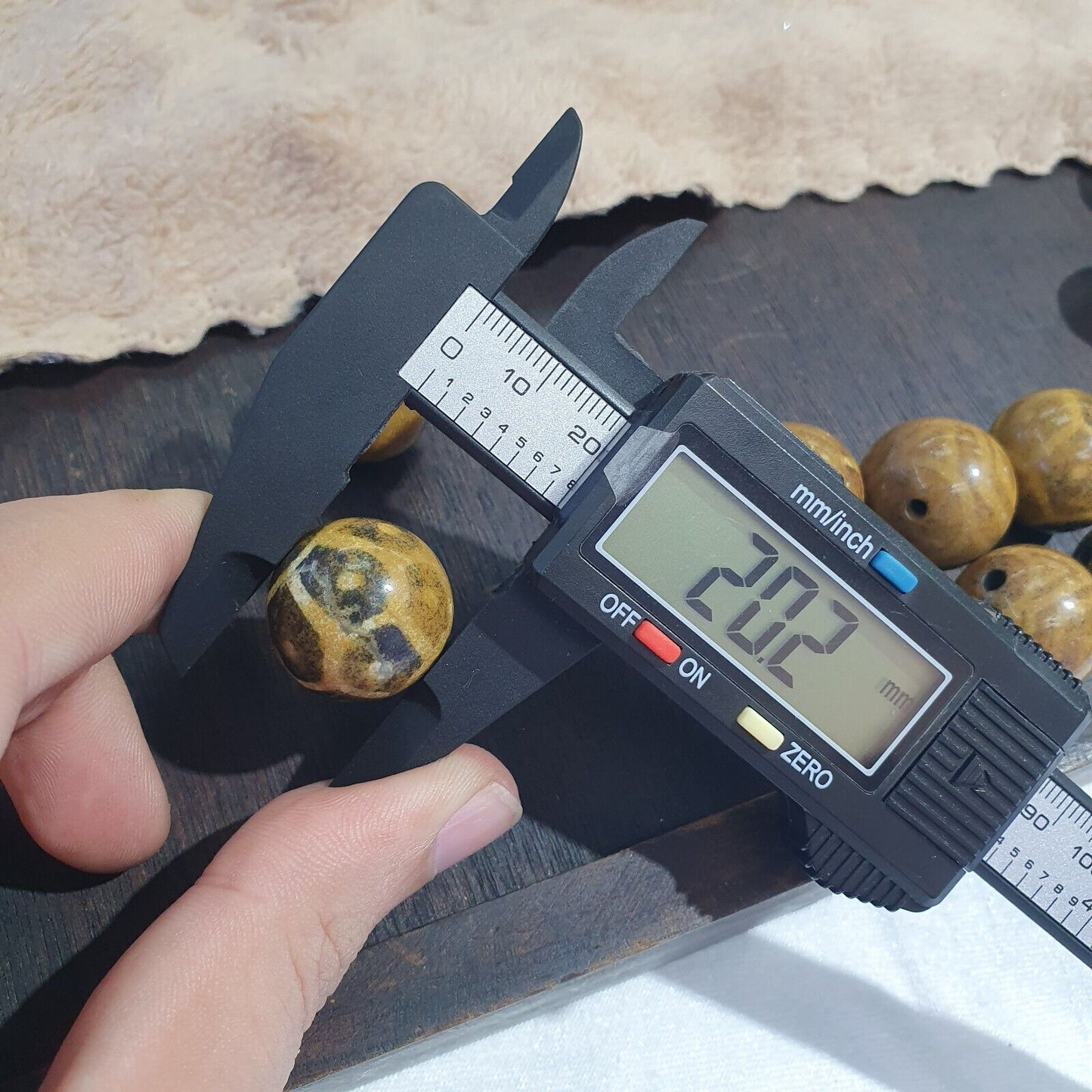 Südasiatische burmesische Antiquitäten Pumtek Pyu Perlen 20mm Lot 20 Perlen