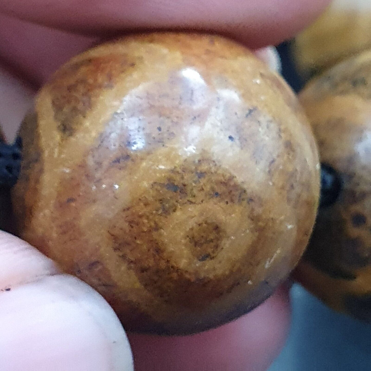 南亞緬甸古董 Pumtek Pyu 珠 20 - 22 毫米 批量 12 珠手鍊