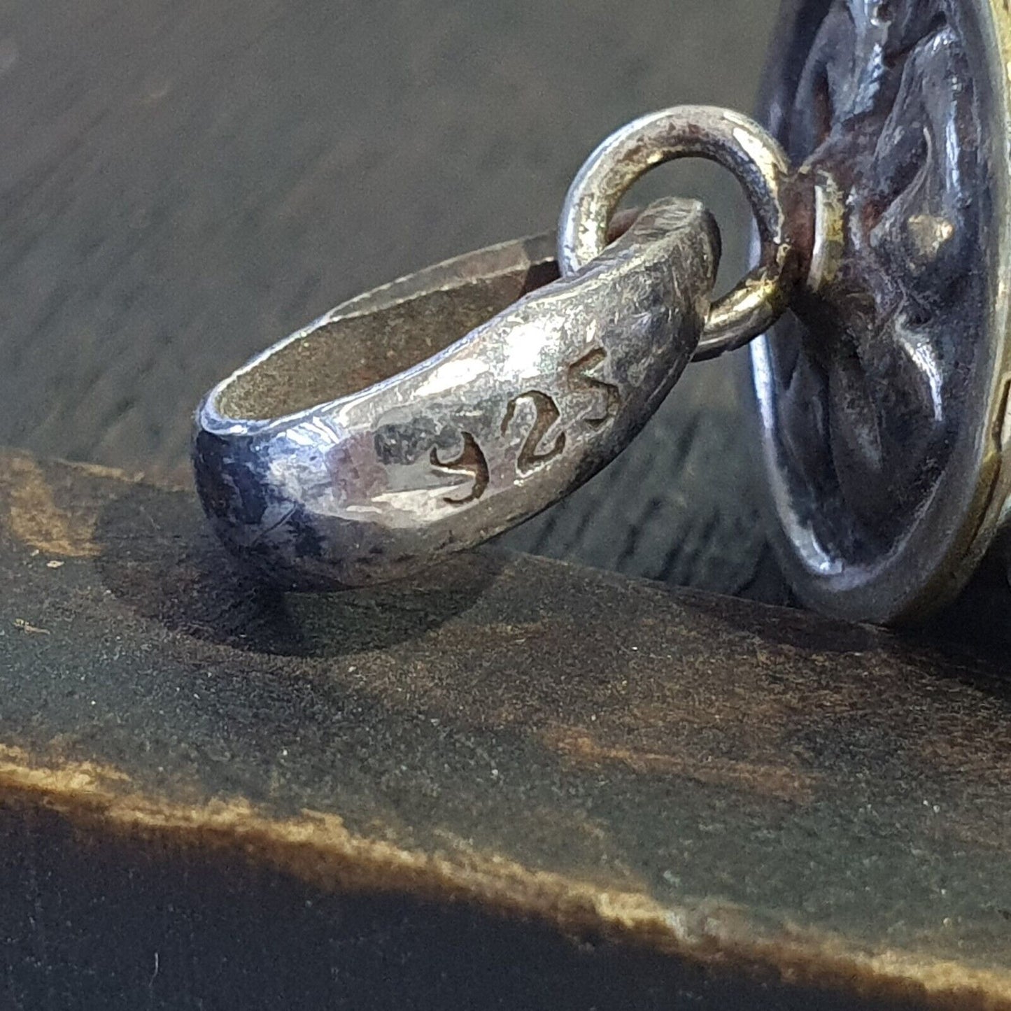Türkisfarbener 925er-Sterlingsilber-9-Augen-Anhänger aus tibetisch-nepalesischem Dzi-Perlen-Achat