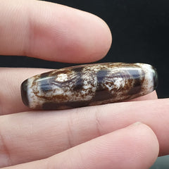Rare Collectible Tibetan Rusted Eyes Agate stone Dzi Bead Amulet BD-25-3