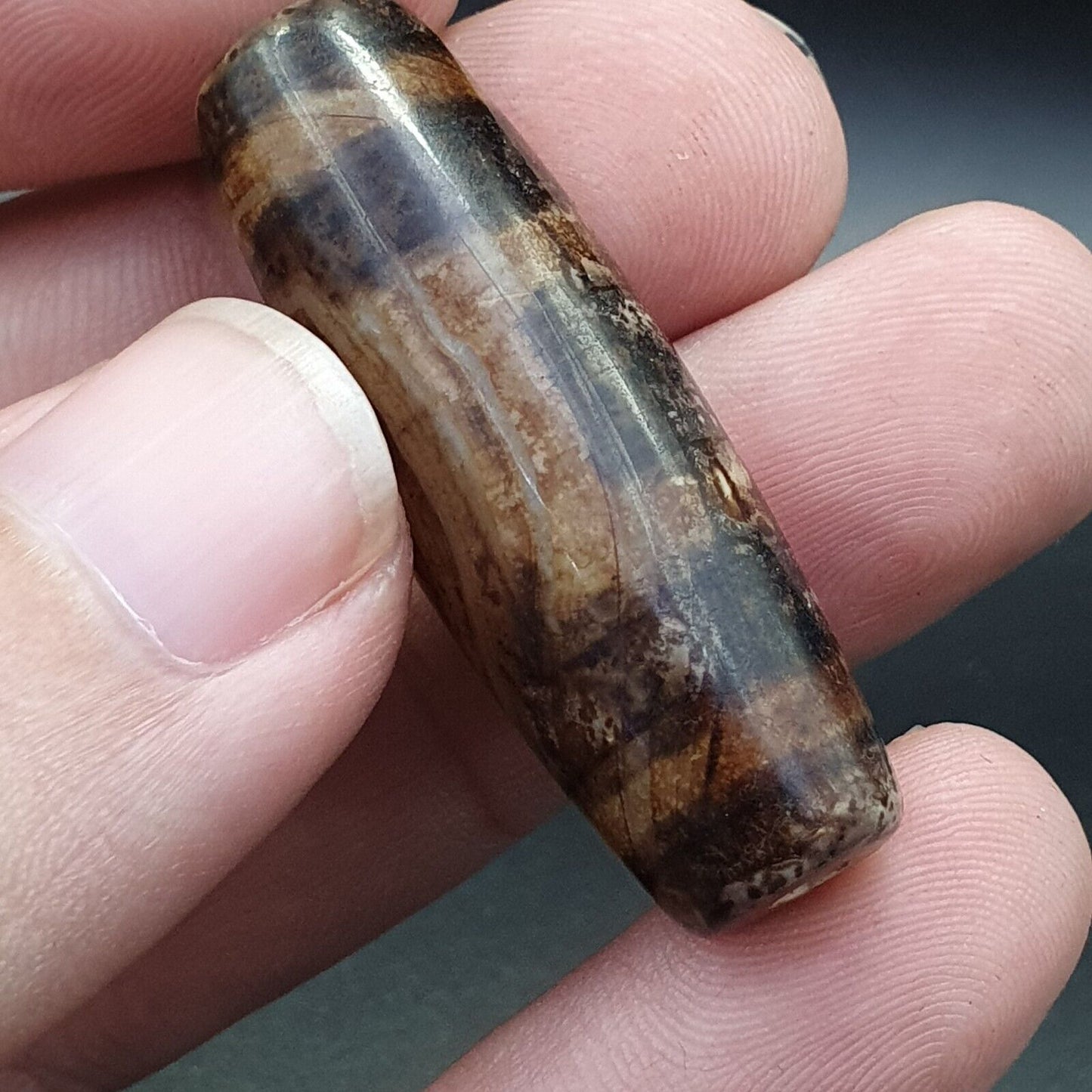 西藏銹眼瑪瑙石天珠護身符 BD-25-10 