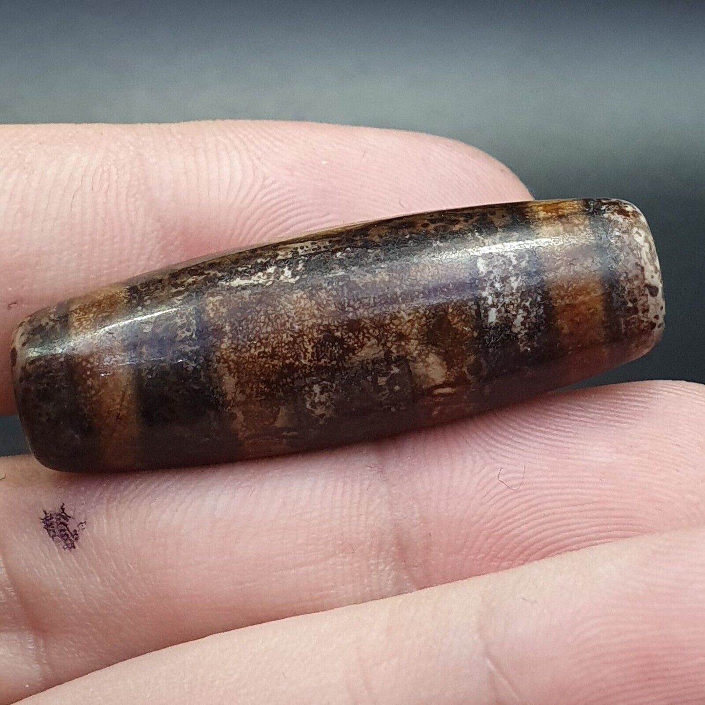 西藏銹眼瑪瑙石天珠護身符 BD-25-10 
