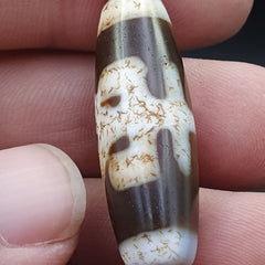 Old Tibetan Eyes Agate stone Dzi Bead Amulet BD-25-5