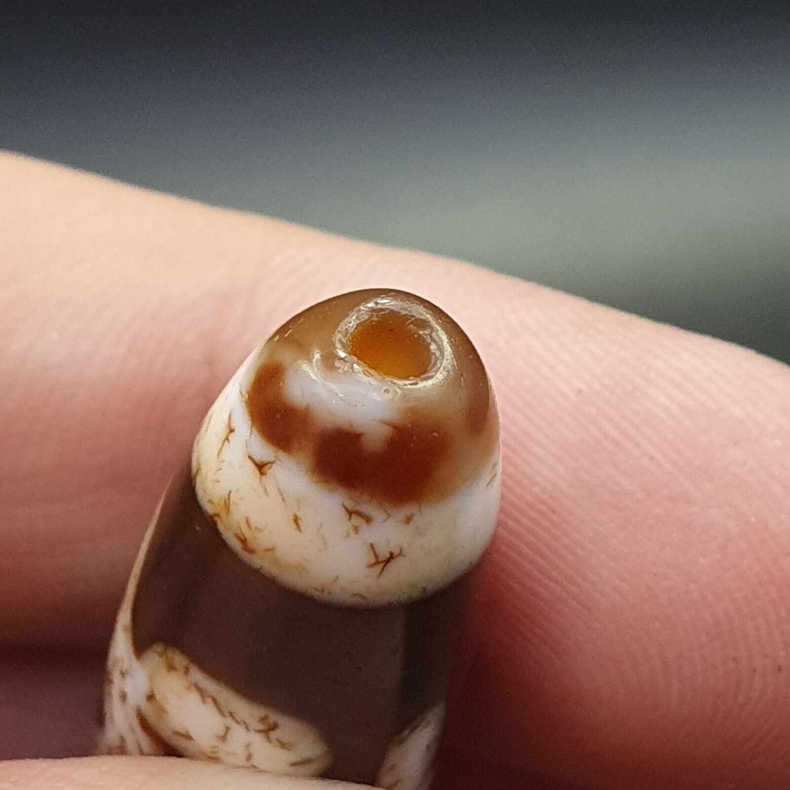 Old Tibetan Eyes Agate stone Dzi Bead Amulet BD-25-5