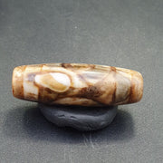 Tibetan Rusted Eyes Agate Stone Dzi Bead Amulet