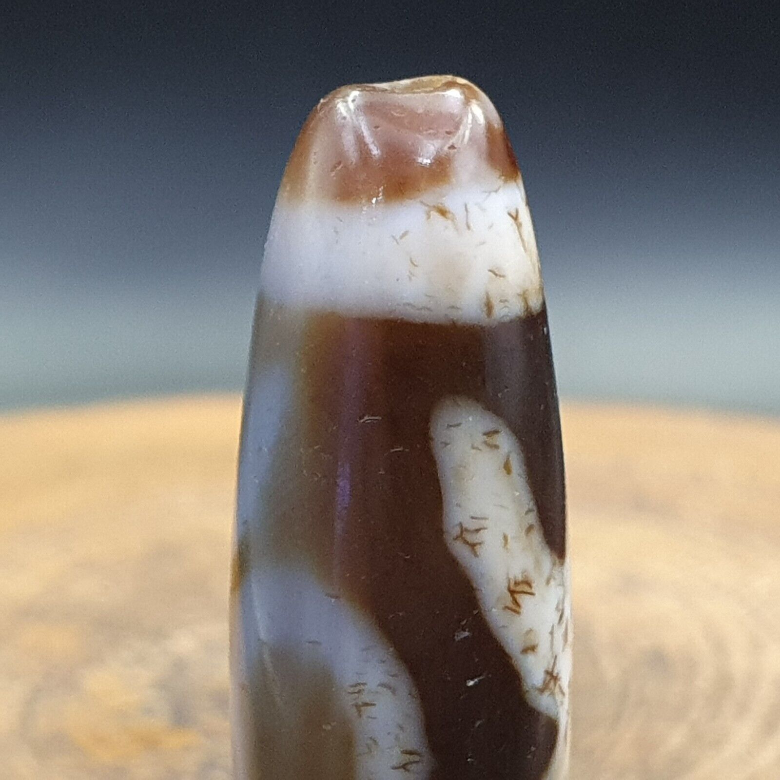 Old Tibetan Eyes Agate stone Dzi Bead Amulet BD-25-5