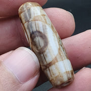 Tibetan Rusted Eyes Agate Stone Dzi Bead Amulet