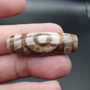 Tibetan Rusted Eyes Agate Stone Dzi Bead Amulet
