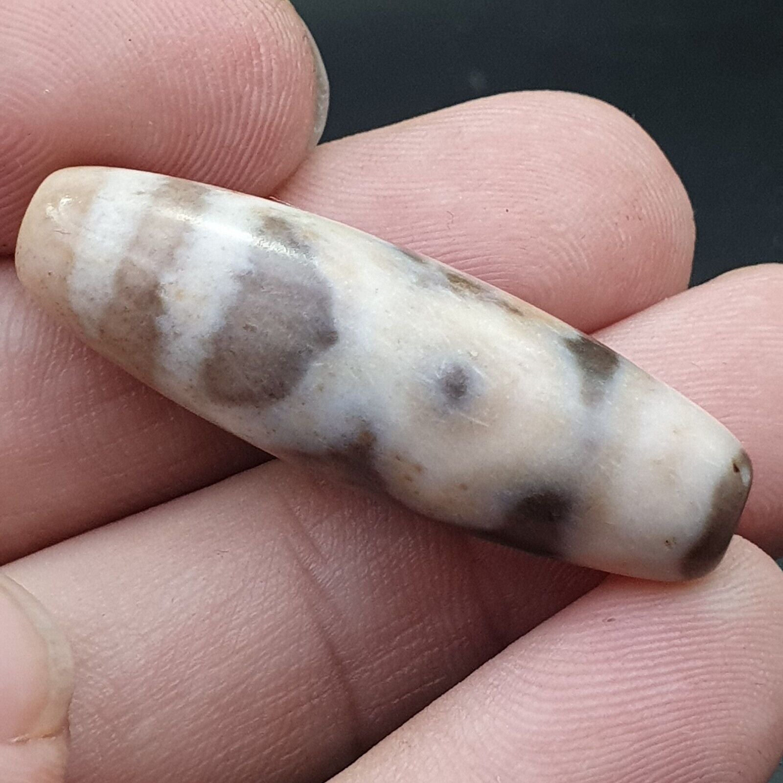 Tibetan Rusted Eyes Agate stone Dzi Bead Amulet BD-25-9