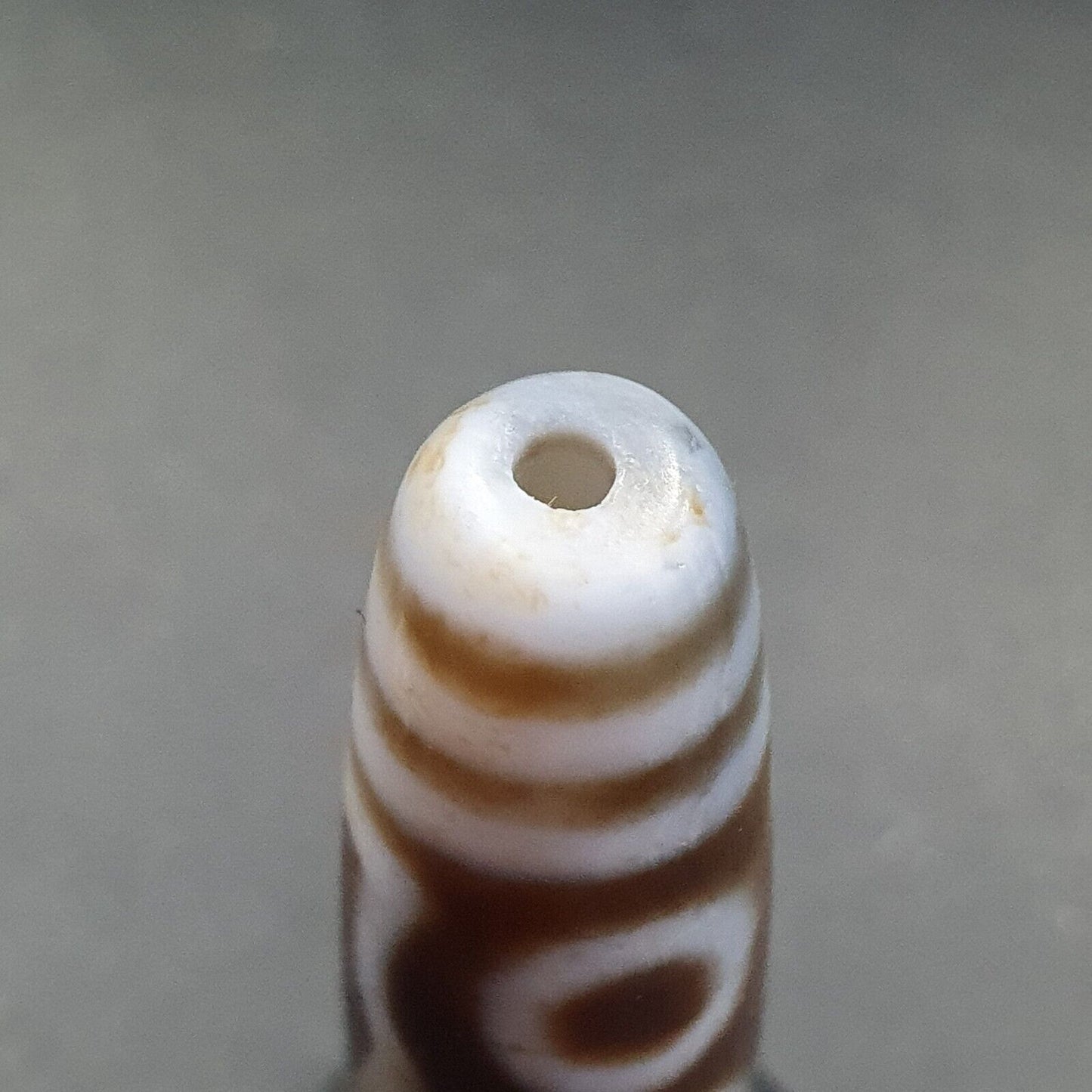 Tibetisches 5-Augen-Achatstein-Dzi-Perlenamulett AG-1 