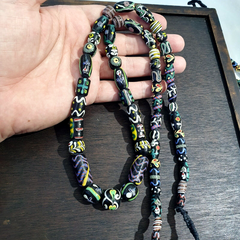 Vintage Fancy Venetian Style Trade Beads | African  | LONG STRAND