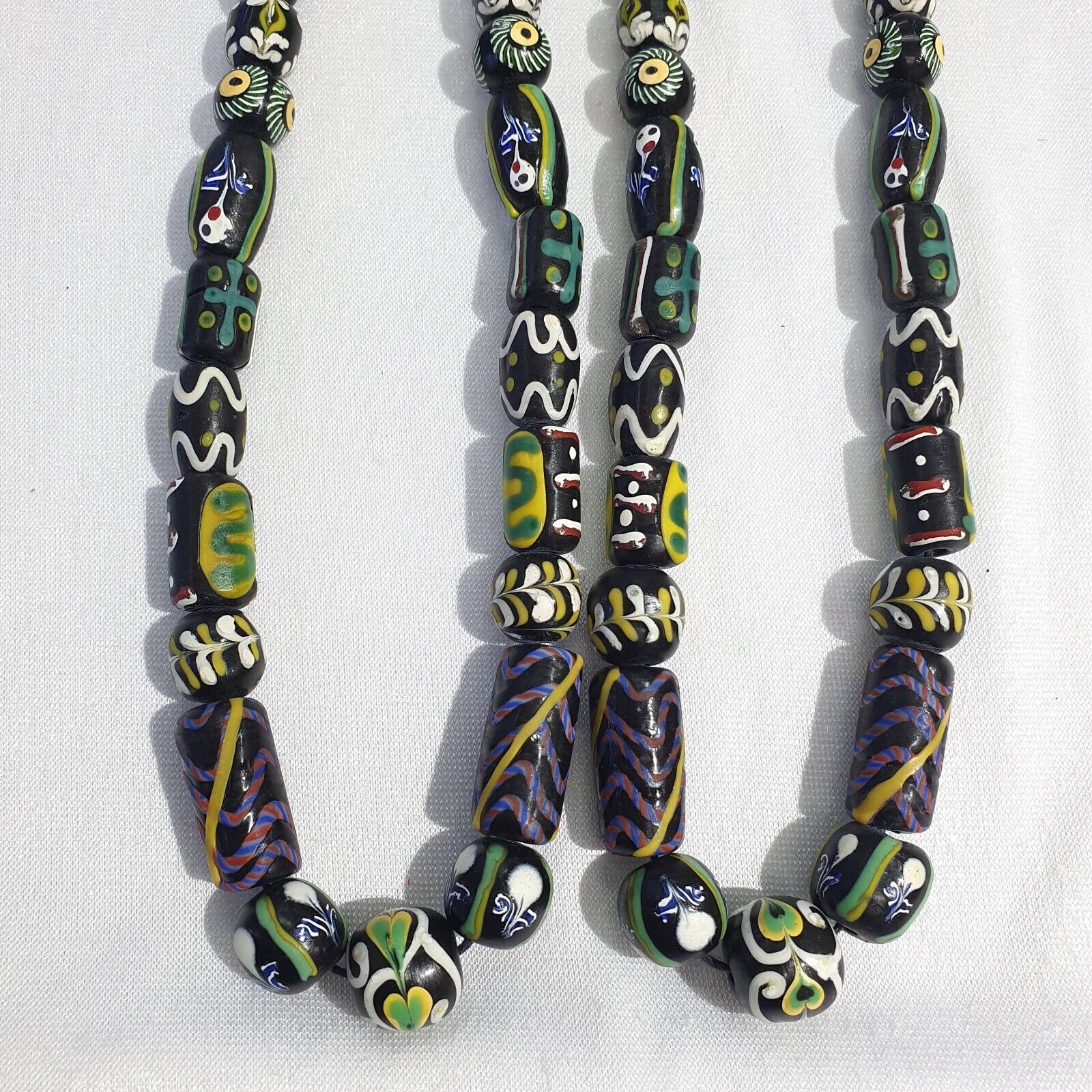 Vintage Fancy Venetian Style Trade Beads | African  | LONG STRAND