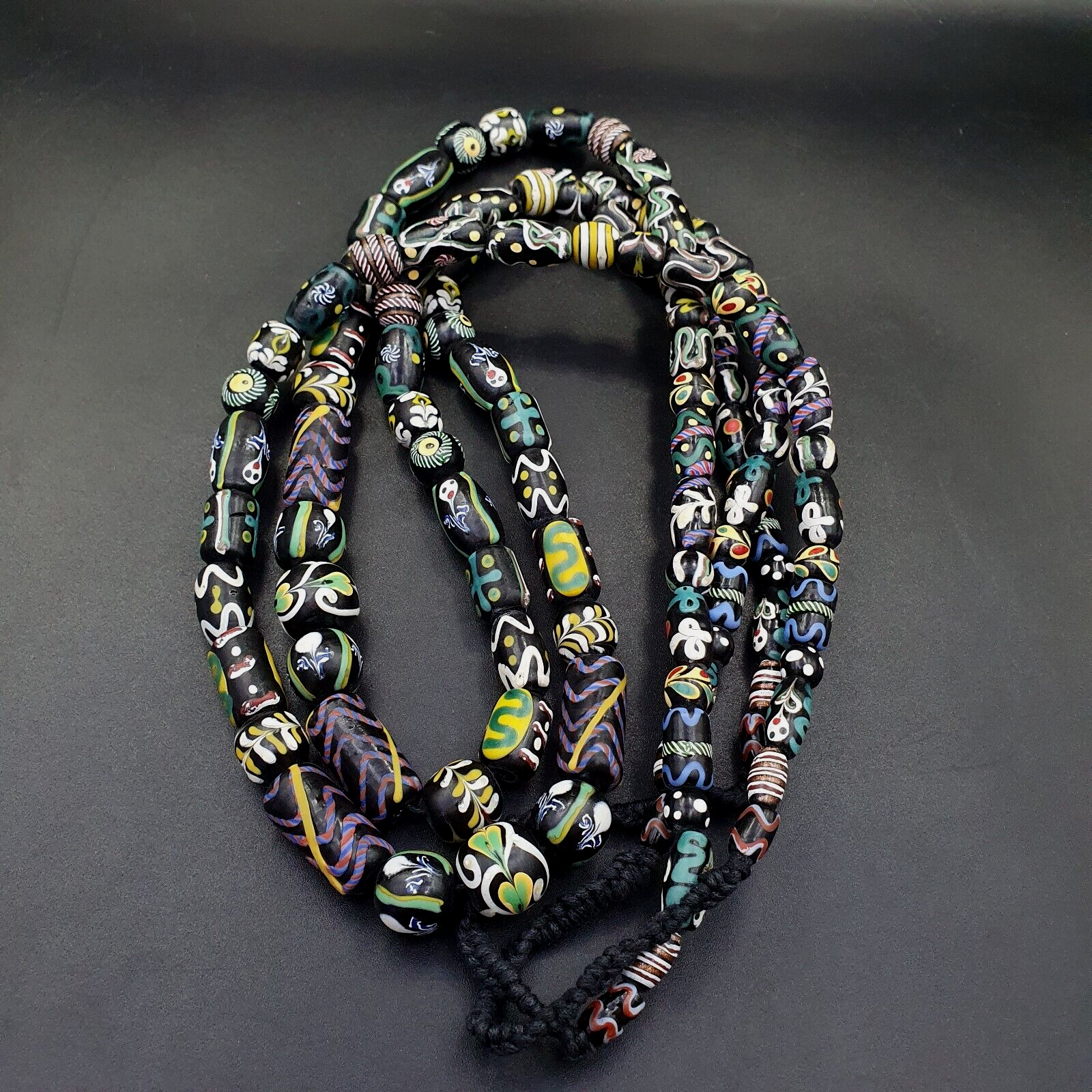 Vintage Fancy Venetian Style Trade Beads | African  | LONG STRAND