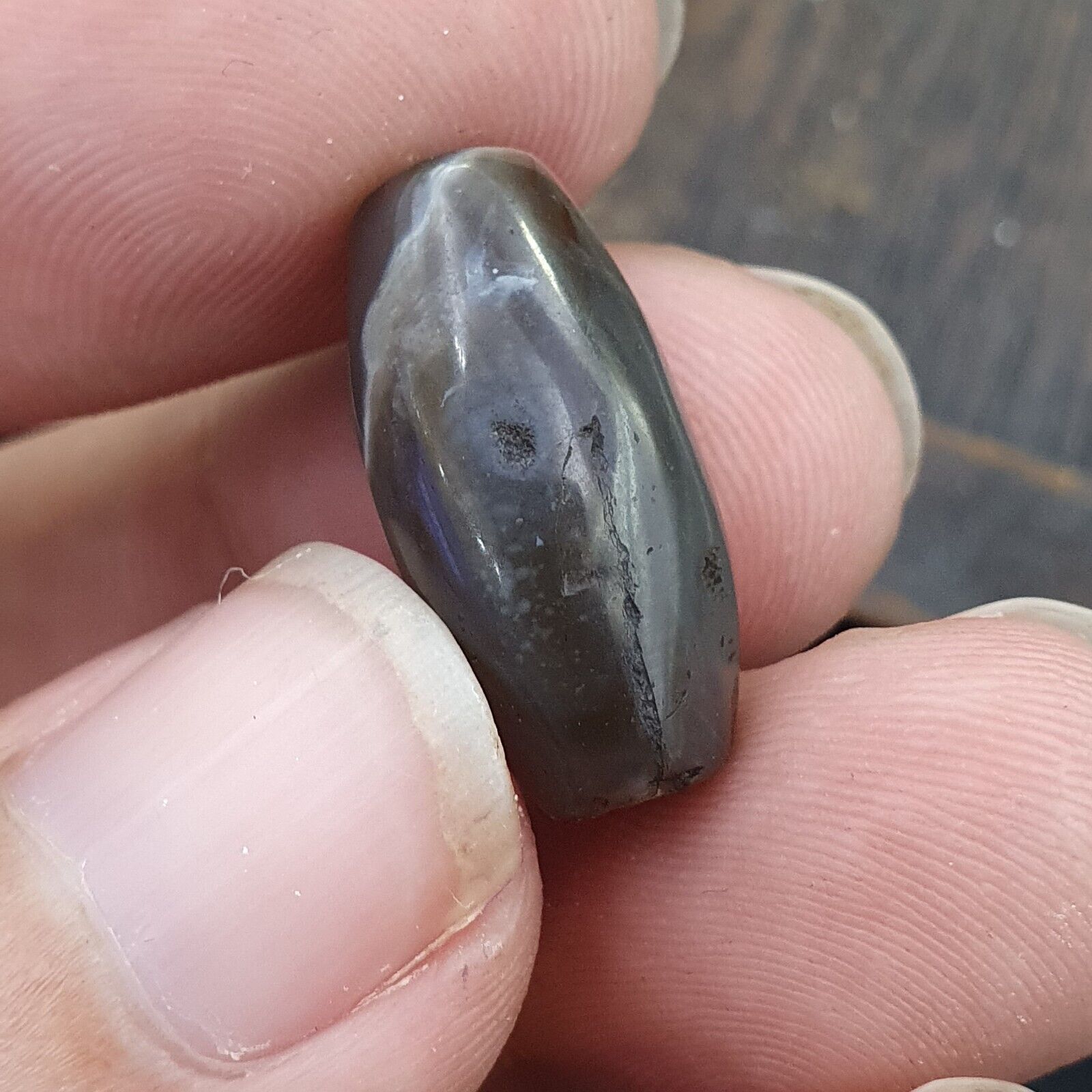 Himalayan Tibetan Agate Old Agate Beads Lot 12 pieces