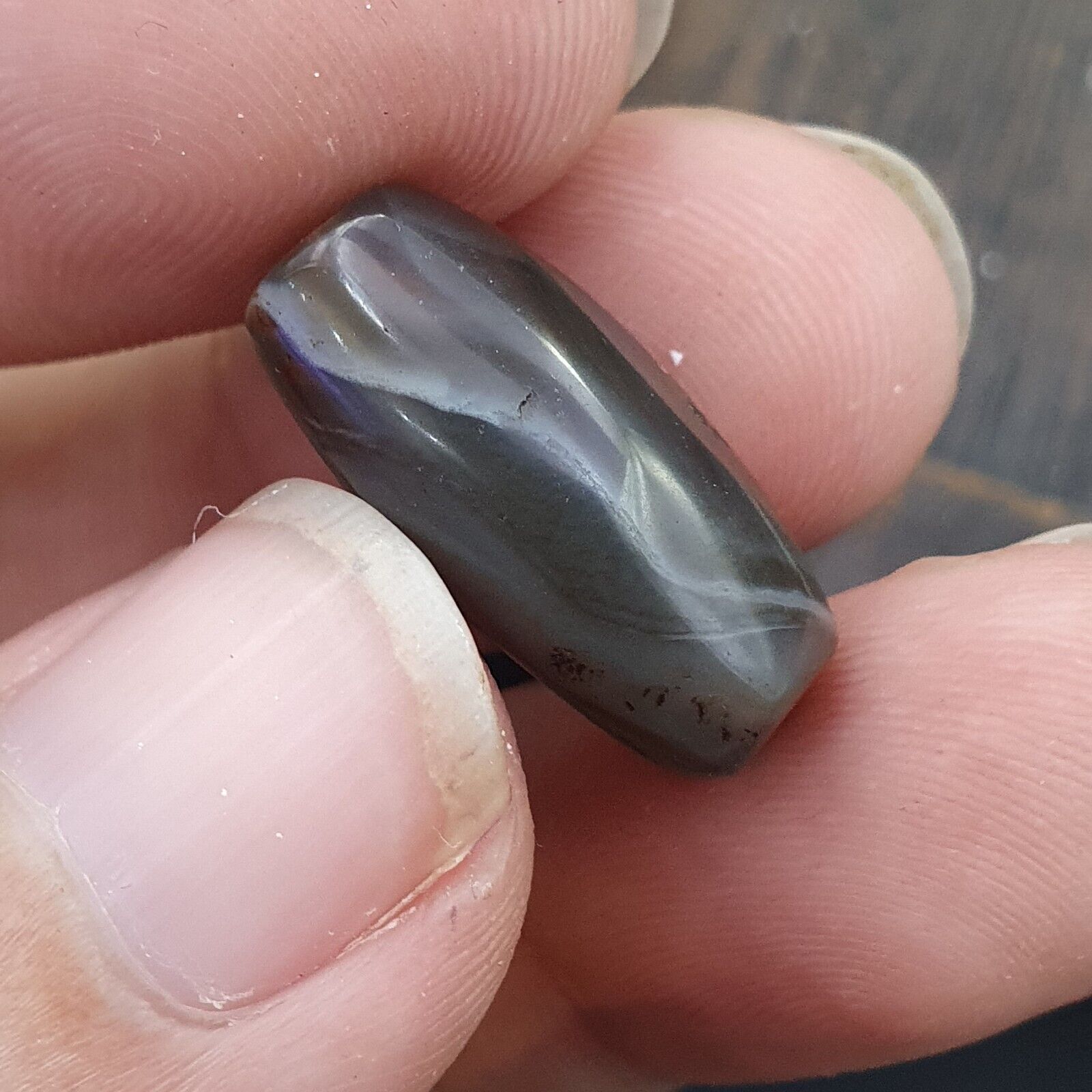 Himalayan Tibetan Agate Old Agate Beads Lot 12 pieces