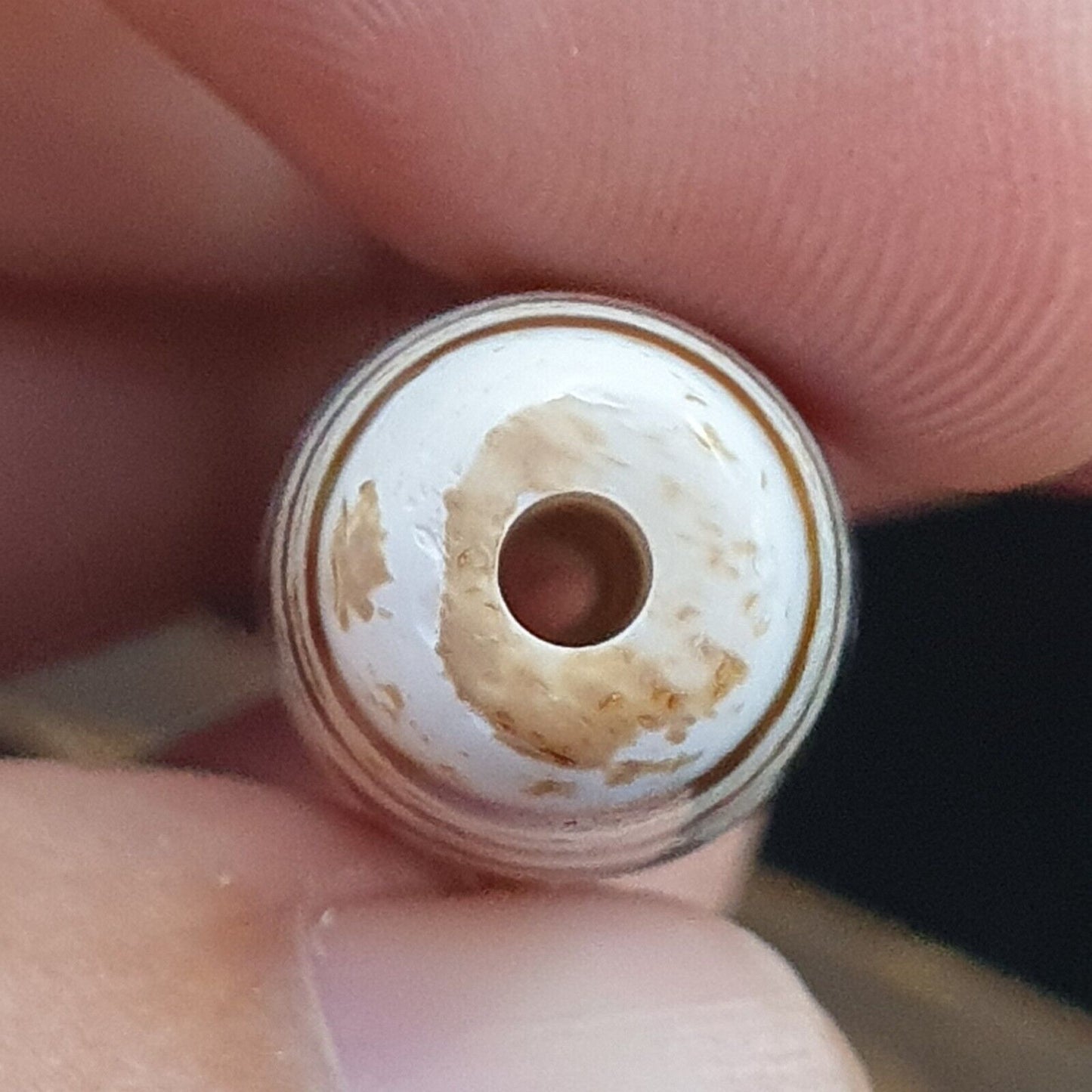 9 Augen tibetische Dzi-Perle, altes Amulett, antiker Achat, Tibet-Gzi-Anhänger
