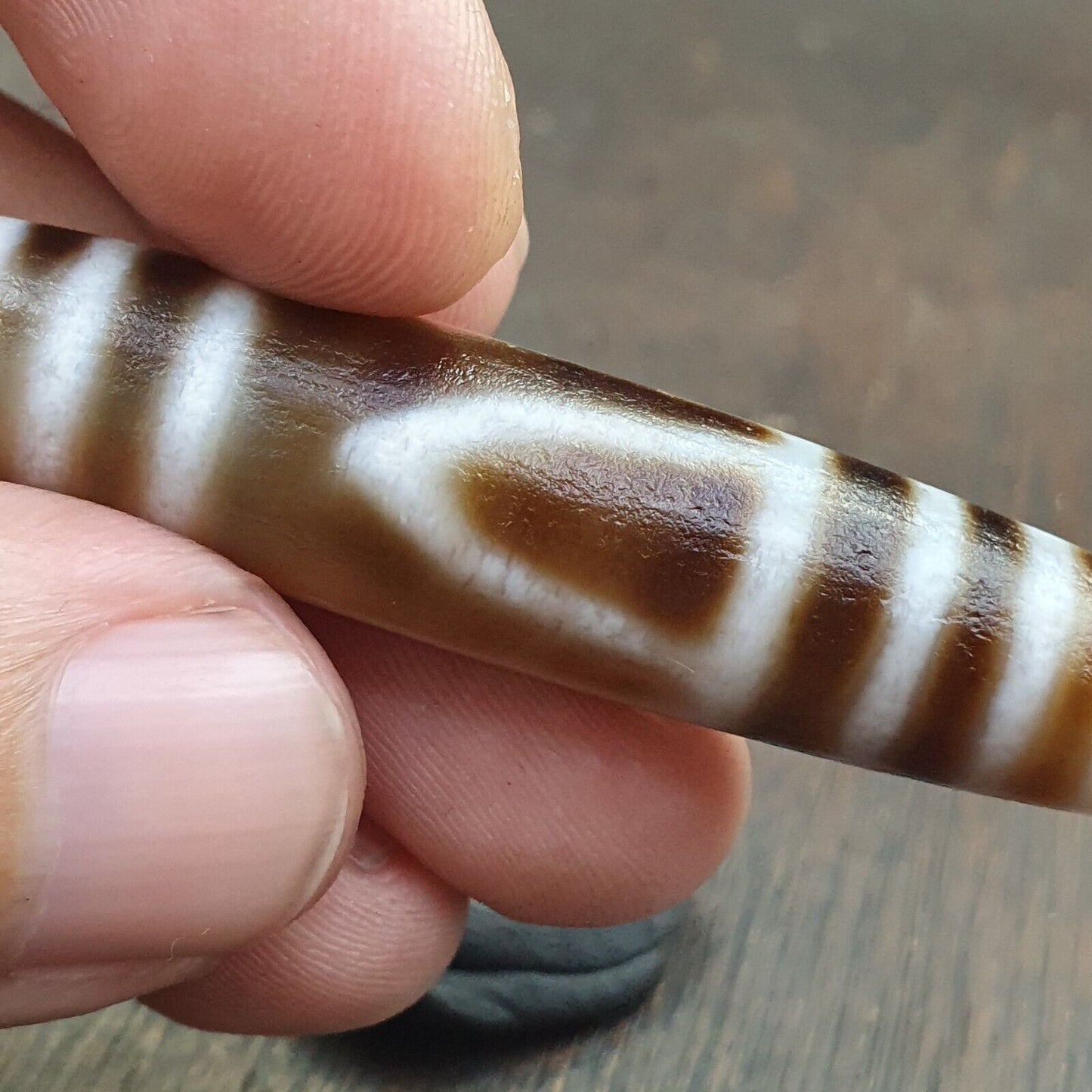 瑪瑙 2 眼西藏尼泊爾天珠吊墜 瑪瑙天珠護身符