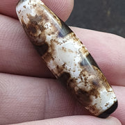 Vintage Agate Rusted Dzi Bead Pendant Agate Dzi Bead Amulet