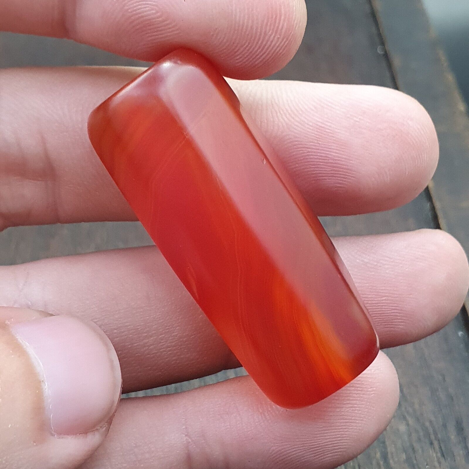 carnelian Vintage rare Himalayan Tibetan Red Agate large Bead C-RD-1