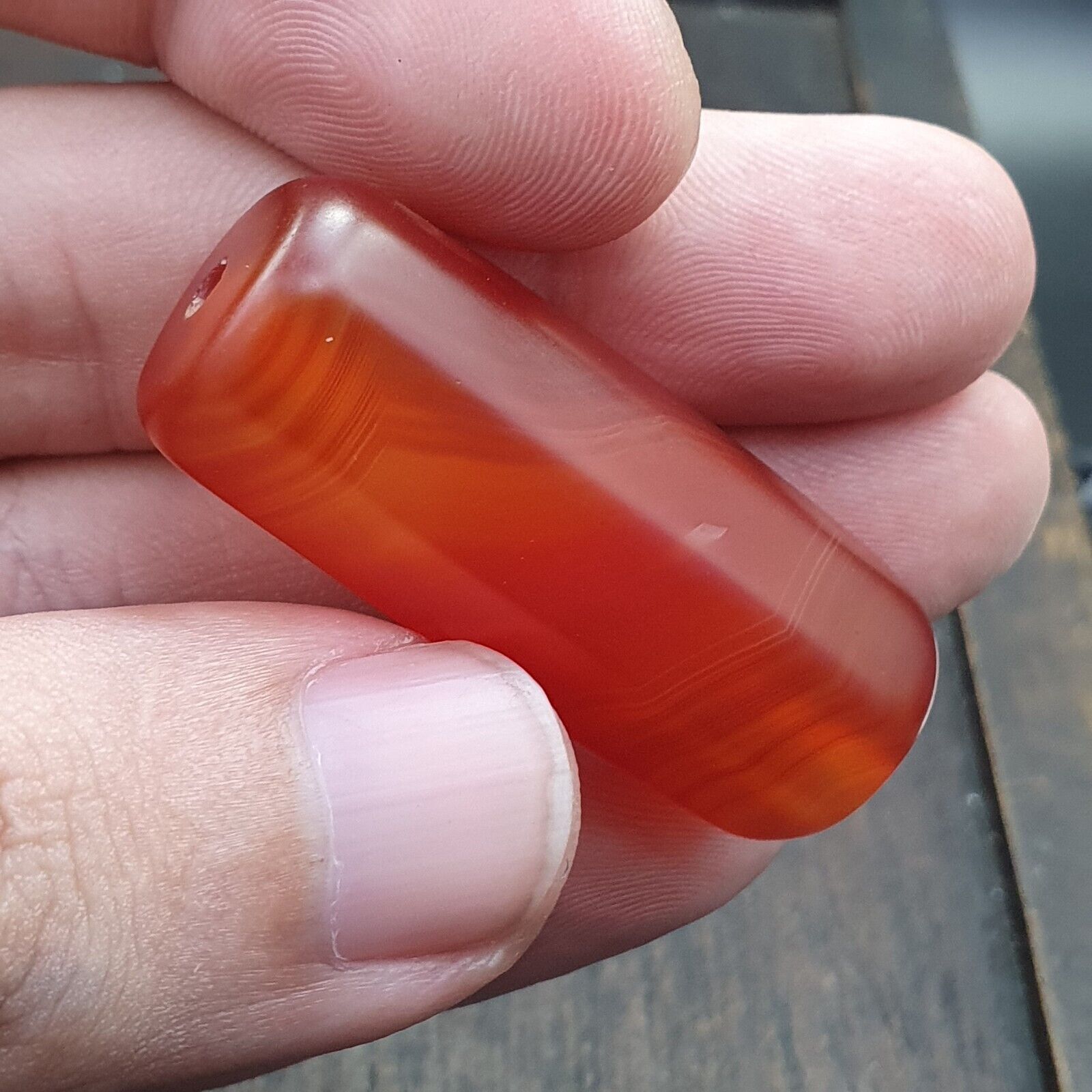 carnelian Vintage rare Himalayan Tibetan Red Agate large Bead C-RD-1