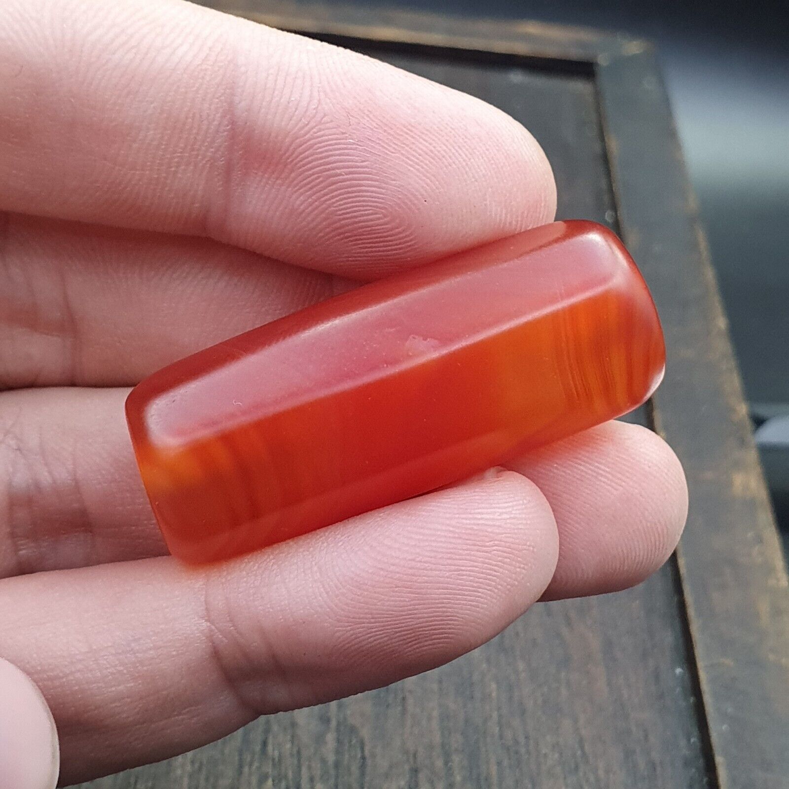 carnelian Vintage rare Himalayan Tibetan Red Agate large Bead C-RD-1